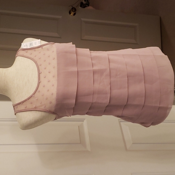 LOFT Dusty Rose/Mauve Tiered Tank NWT - Picture 2 of 14